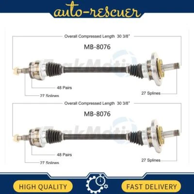 Eje TrakMotive CV 2x se adapta de 2003 a 2005 Mercedes-Benz E320 Foto 1 de 2