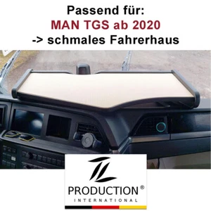 MAN TGS ab 2020 LKW-Tisch schwarz-beige Mittelablagetisch SCHMALES Fahrerhaus - Bild 1 von 5