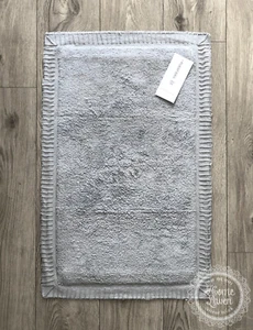 B-Ware % Badteppich Duschvorleger Badematte 'Fulvio' 50 x 80 eisgrau Baumwolle  - Bild 1 von 2
