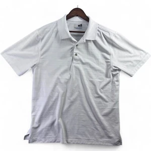 Grand Slam Polo Shirt Mens Large L AirFlow Performance Golf Striped Short Sleeve - Picture 1 of 8