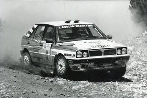 Lancia Delta HF Integrale Auto Nr.4 Olympus Rallye 1988 Original Foto Nr.2 - Bild 1 von 1