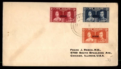 Mayfairstamps Niue FDC King and Queen Primer Día Cubierta aau_91785 Foto 1 de 2