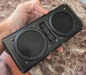 Altavoz inalámbrico Bluetooth Skullcandy Air Raid funciona bien versión metálica raro - Imagen 1 de 7