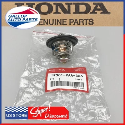 OEM 78° C Thermostat and Gasket19301-PAA-306For Honda Accord Prelude Civic Acura - Image 1 of 4
