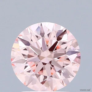 Round 2.21 Cts Fancy Vivid Pink VS2 IGI Certified CVD Lab Grown Loose Diamond - Picture 1 of 12