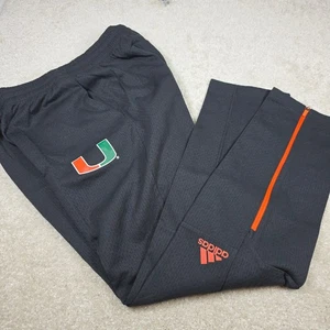 Adidas Miami Hurricanes Hose Herren L/XL schwarz NCAA Sample Squad Training - Bild 1 von 11