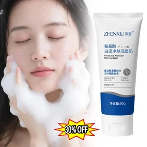 Amino Acid Cleanser, Amino Acid Mud Clear Skin Face Wash Remove Blackhead s - Picture 1 of 16