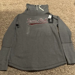 Pullover collegiale nuovo con etichette Campus Couture Texas A&M Aggies collo alto donna XL nuovo - Foto 1 di 7