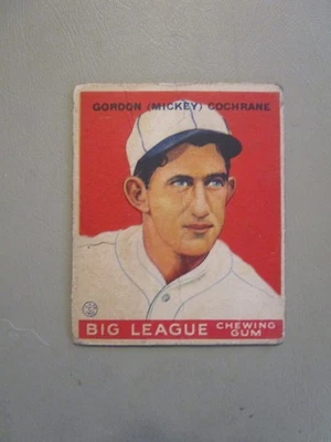 1933 Goudey Gordon Mickey Cochrane Card-Low Grade - Image 1 of 2