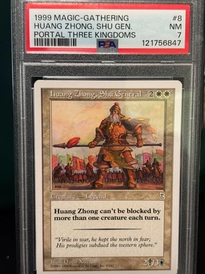 Graded Huang Zhong, Shu General PSA 7 P3K Portal Three Kingdoms MTG! - Image 1 of 2