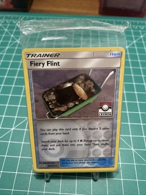 Pokemon SEALED Fiery Flint 60a/70 Pokemon League Promo Pack 2019 Season - Image 1 of 2