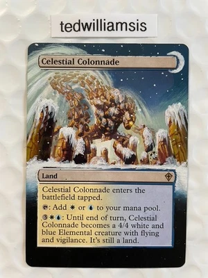Celestial Colonnade MtG Worldwake Altered Art Extended & Borderless - Image 1 of 4