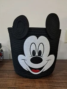 Disney 100 Mickey Mouse Soft Rope Storage Basket - Picture 1 of 8