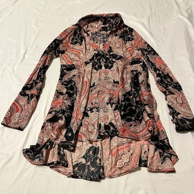 Top Free People para mujer XS Field Of Butterflies negro rojo hada gótico grunge Foto 1 de 4