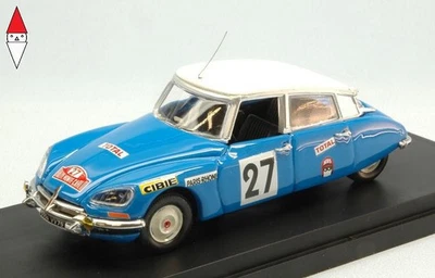 1/43 RIO CITROEN DS21 N 27 RALLY MONTECARLO 1970 POUDEROUX - VINCENT BLUE - Immagine 1 di 3