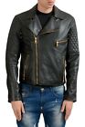 Versace Versus Men's Leather Zip Up Jacket Size 2XS XS S M XL