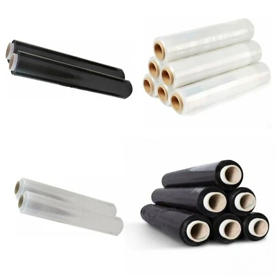 NEW STRONG PALLET STRETCH SHRINK WRAP CAST PARCEL PACKING CLING FILM LONG WRAP