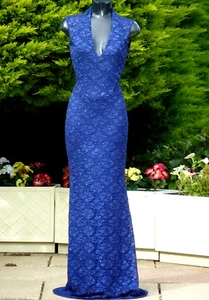 Jessica Wright BECKY Lace Glitter Maxi Dress Size 12 Evening Wedding PROM Cruise - Picture 1 of 17