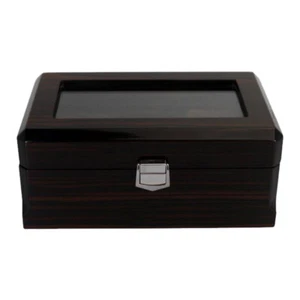 Caja de exhibición de reloj de 3 ranuras organizador de almacenamiento de reloj de pulsera - Imagen 1 de 12