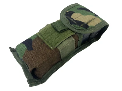 NEW USGI Woodland Camo Double Mag Pouch Magazine Pouch MOLLE - Image 1 of 4