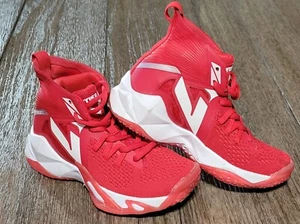 Vitike Boys Red High Top Basketball Shoes Size 32 (Sz 1 US) - Picture 1 of 5