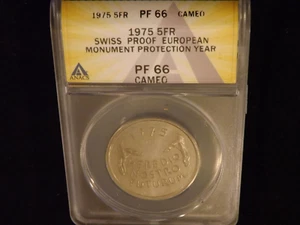 . 1975      5 Franc   SWISS     ANACS PF 66 - Picture 1 of 2