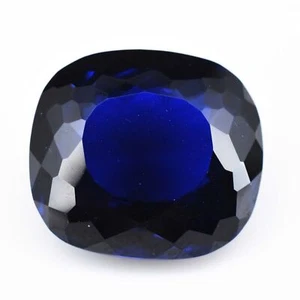 20.80 Ct Natural Blue Ceylon Sapphire Cushion CERTIFIED Stunning Loose Gemstone - Picture 1 of 4