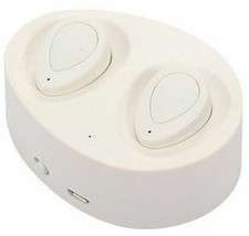 Bluetooth Headset Mini TWS Twins Wireless in-Ear Stereo Earphones Earbuds White
