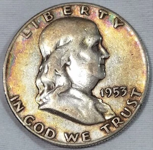 1953-S Franklin Half FS-401 & FS-501 XF #03.04.24 - Bild 1 von 24
