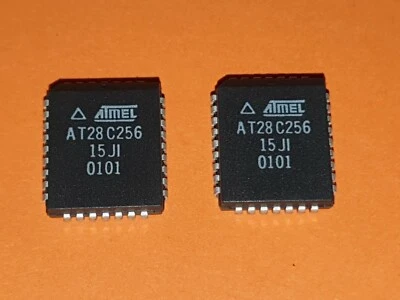 2x Atmel AT28C256-15JI 256K (32K x 8) EEPROM PLCC-32 - Image 1 of 4