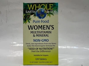 Natural Factors (Whole Earth & Sea ) Women's Multivitamin 120 Tablets - Picture 1 of 3