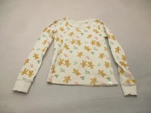 PACT Size 8 Kids Unisex 100% Organic Cotton Long Sleeve Knit Warm Pajama Top 729 - Picture 1 of 7