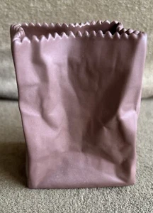 Rosenthal 'Do Not Litter' brown paper bag vase by Tapio Wirkalla - Picture 1 of 6