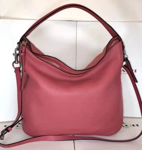 Coach 31623 Bleecker Sullivan Loganberry Buffalo Embossed Leather 2/Way Hobo - Picture 1 of 14