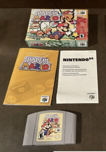 Paper Mario Nintendo 64 N64 CIB Complete Manual Insert Cart Authentic Tested