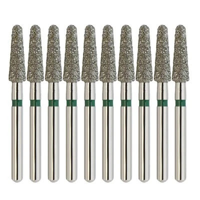 Dental Diamond Burs FG 856/025C Round End Taper Coarse Grit Green Friction Grip - Image 1 of 4