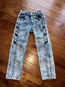 Vintage Levi’s Kids 8 Slim 1980’s 1990’s Acid Wash USA Made - Picture 1 of 10