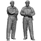 1/48 WWII Army Tank soldier set Winter Equipment (2 bodies) 3D Printer Print Res
