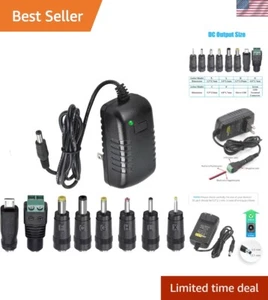 AC Adapter, 12V/2A AC DC Switching Power Supply AdapterInput 100-240V, Output... - Picture 1 of 8