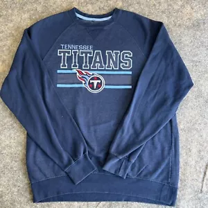 Tennessee Titans NFL Equipo Ropa Sudadera Para Hombres Grande Azul Marino Pullover Cuello Redondo - Imagen 1 de 8