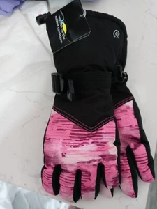 Guanti da sci/inverno impermeabili da donna Champion C9 neri tinta unita - Foto 1 di 6