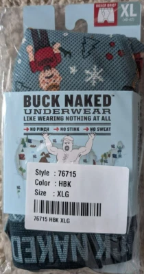 Мужские трусы-боксеры Duluth Trading Buck Naked размер XL (40-42) с узором щелкунчик - Изображение 1 из 4