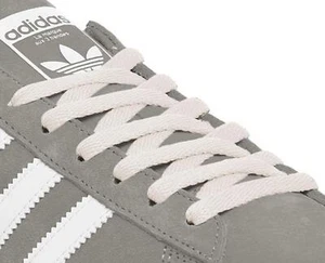 Lacci Scarpe Allenatore Piatto 160 cm - 63 pollici (2 paia) Colore Unisex Bianco - Foto 1 di 3