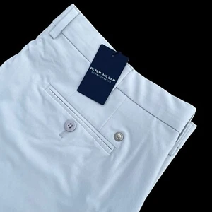 Pantaloncini da surf Peter Millar Crown artigianali grigio britannico su misura taglia 40 $125 - Foto 1 di 8
