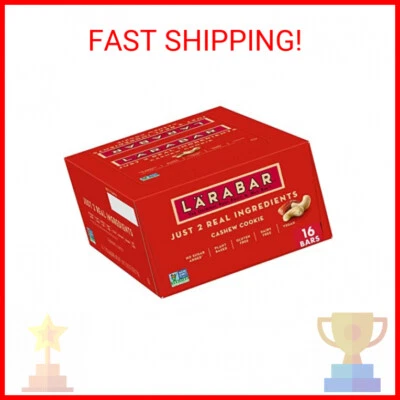 Galleta de anacardo Larabar, barra vegana de frutas y nueces sin gluten, barras de 1,7 OZ 16 quilates Foto 1 de 2