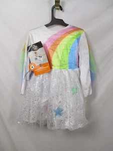 Unicorn Costume Girls 4T-5T Dress Headpiece Light Up Twinkle Stars Hyde Eek - Picture 1 of 11