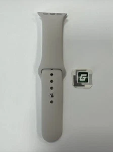 Apple Watch Sport Band 41mm (38/40) Genuine OEM Starlight Silver S/M Used - Picture 1 of 6