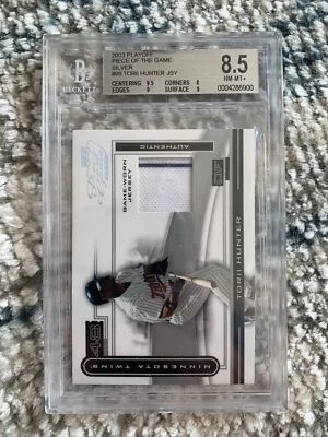 2003 Playoff Piece Of The Game Torii Hunter Jersey Relic Minnesota Twins /75 BGS - Image 1 of 2