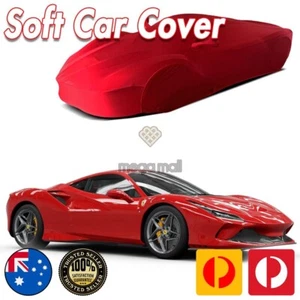 Classic Car Cover Ultra For Ferrari F8 488 Tributo All RED Soft Spandex - Picture 1 of 12
