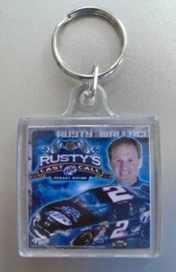 NASCAR #2 Rusty Wallace Penske Racing Miller Light Rusty's Last Call Keychain - Picture 1 of 2